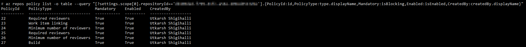Show the required columns