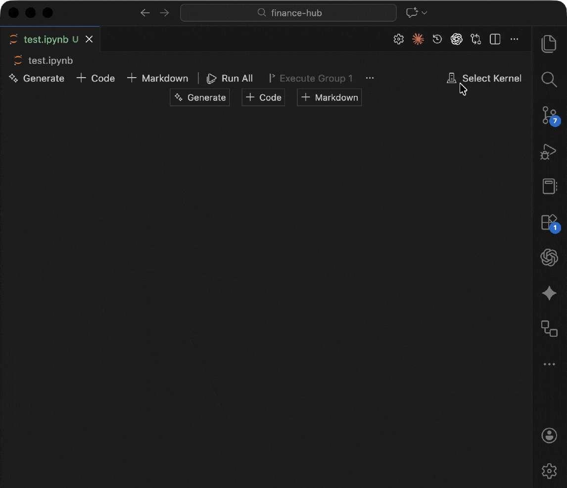 Create Environment in VS Code