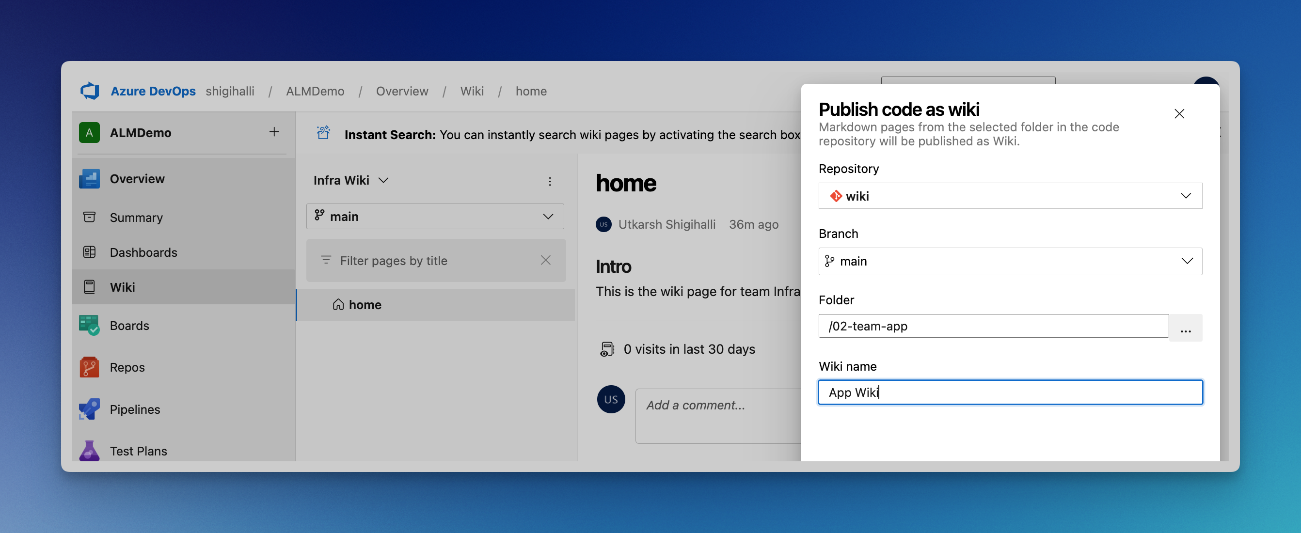 Publish code as wiki
