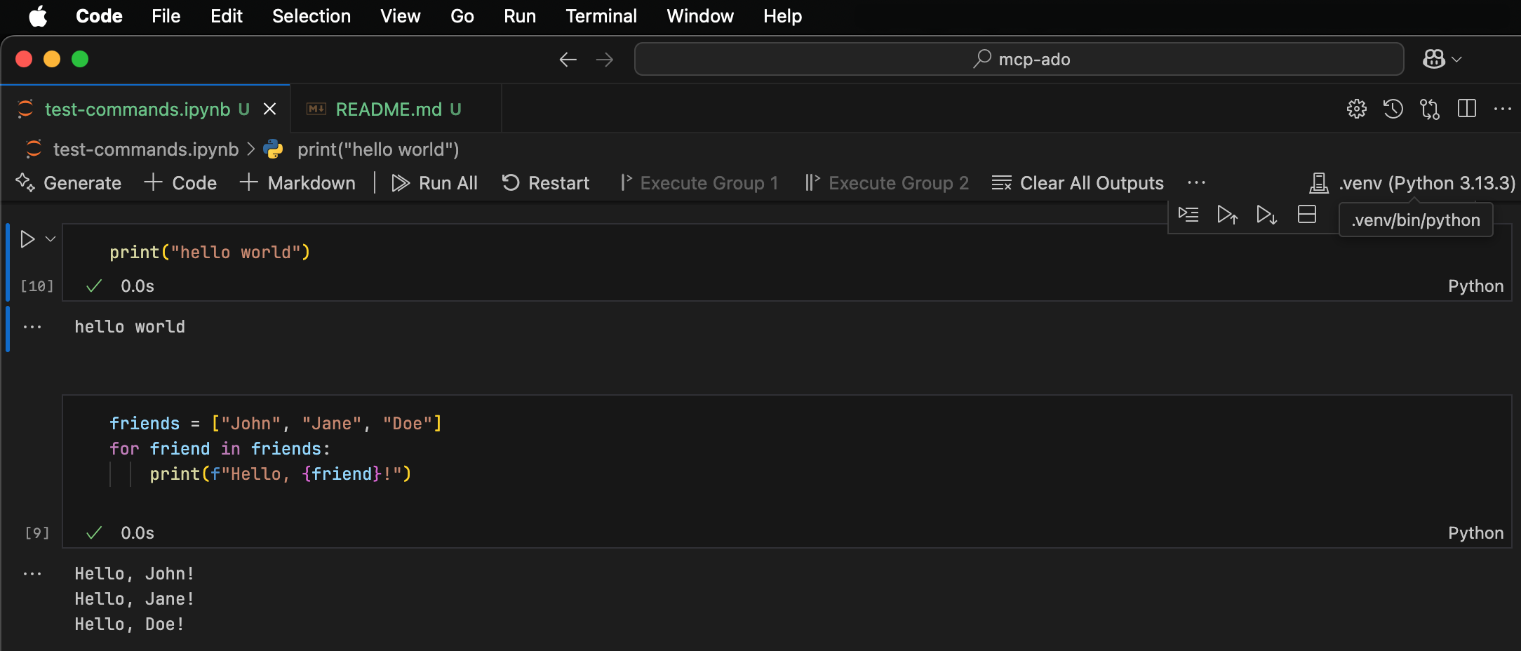 Jupyter Notebook in VS Code